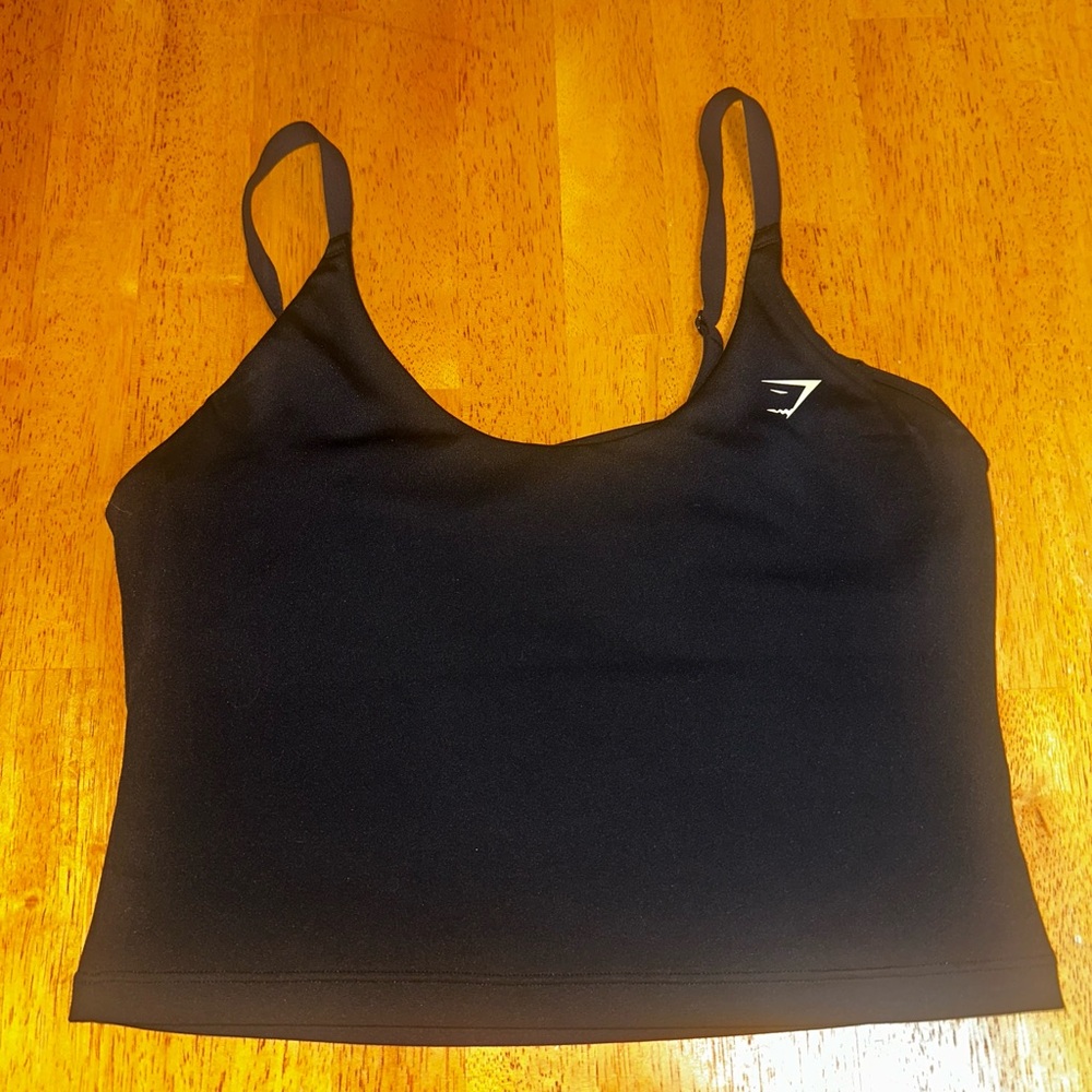Gymshark Midnight Black Sports Top